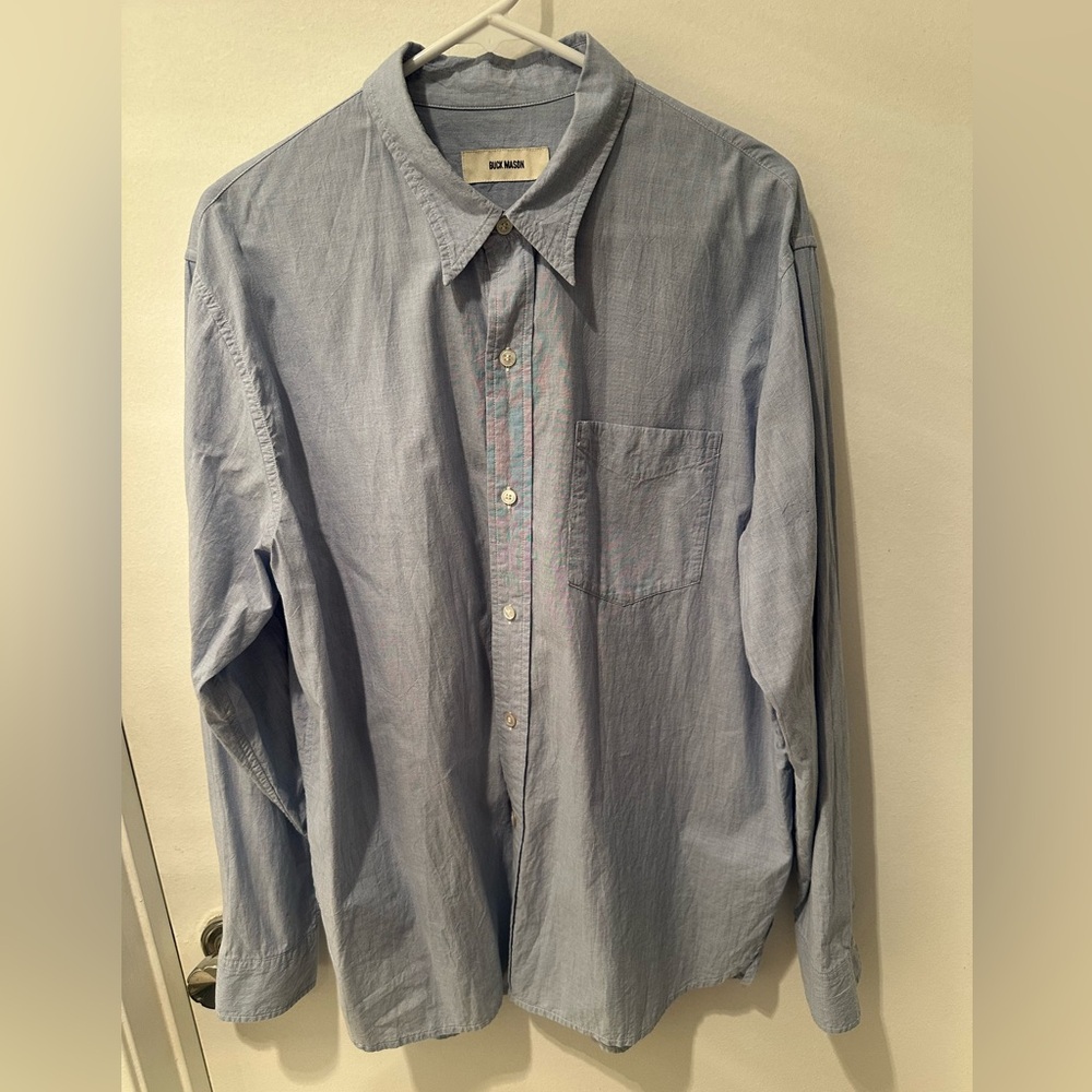 Buck Mason Women’s Mainstay Cotton Shirt - Size XL